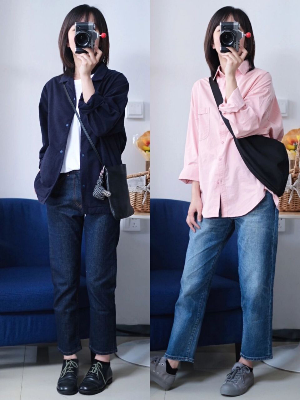 ootd| 01muji labo日本面料牛仔裤必入啊 7199身高160/体重90