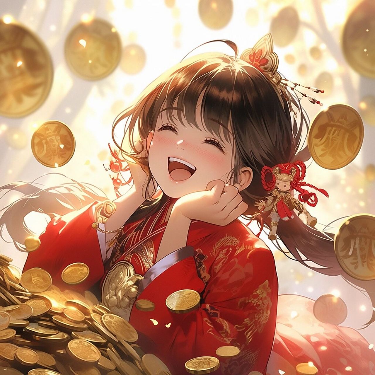 招财头像|换上这个头像就要发财咯 你的招财头像已上线,赶紧领取吧