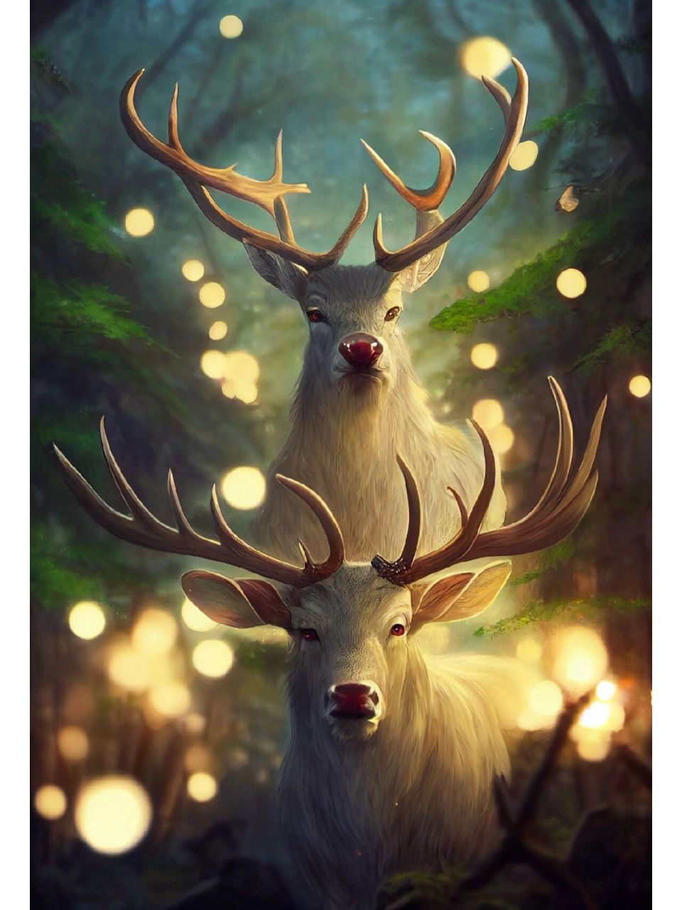 麋鹿是我最喜欢的动物之一,就像生命的守护神一般,高贵威严而又仁爱