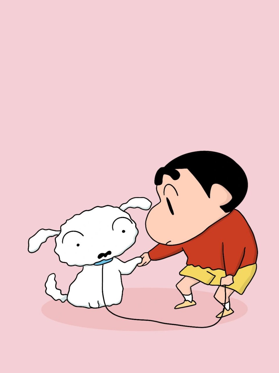 蜡笔小新原创壁纸头像小新小白握手握脚可爱 可可爱爱的情侣壁纸头像