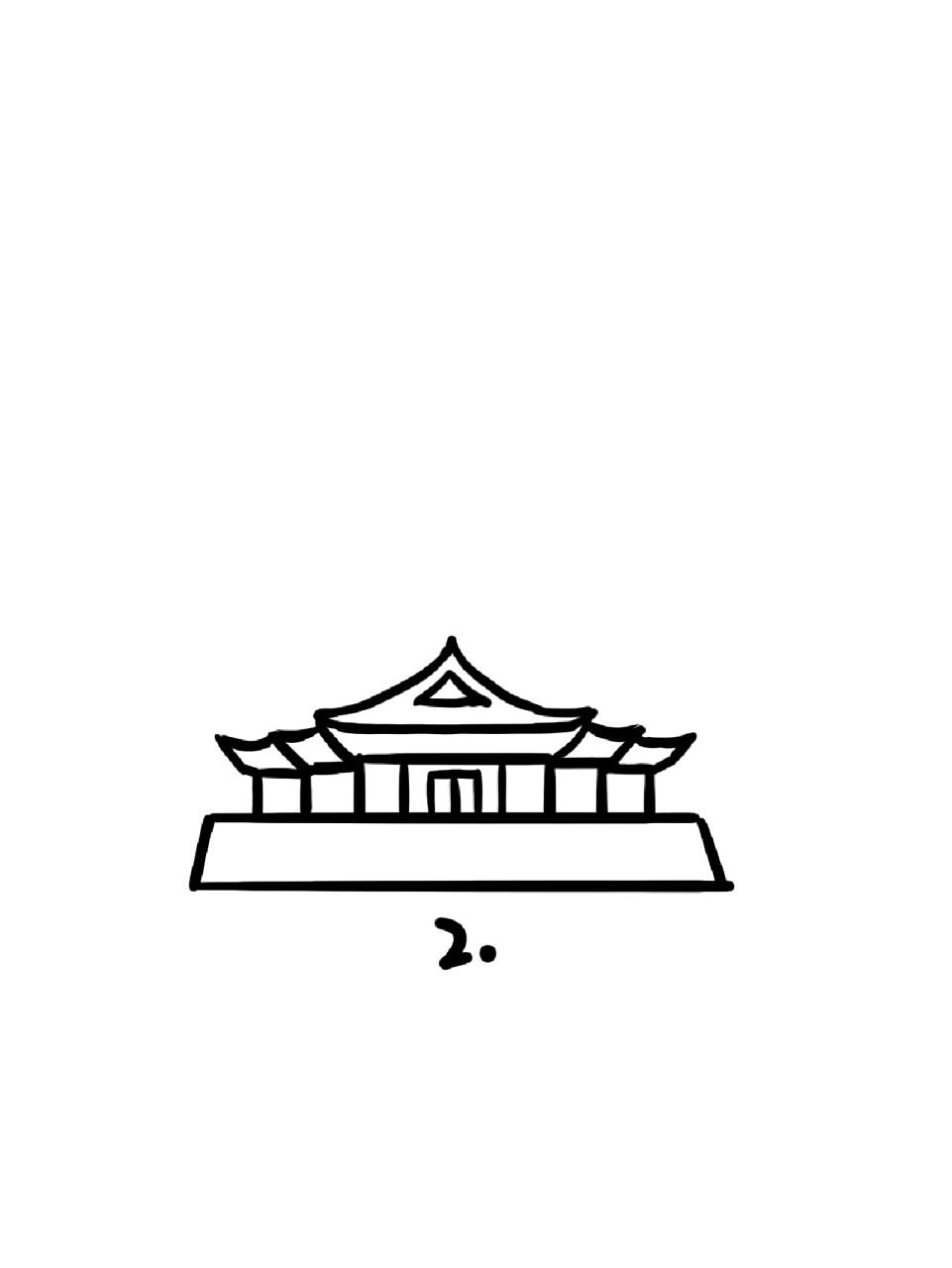 如何画江西滕王阁|地标建筑简笔画教程49 地标建筑第49个-滕王阁,江南