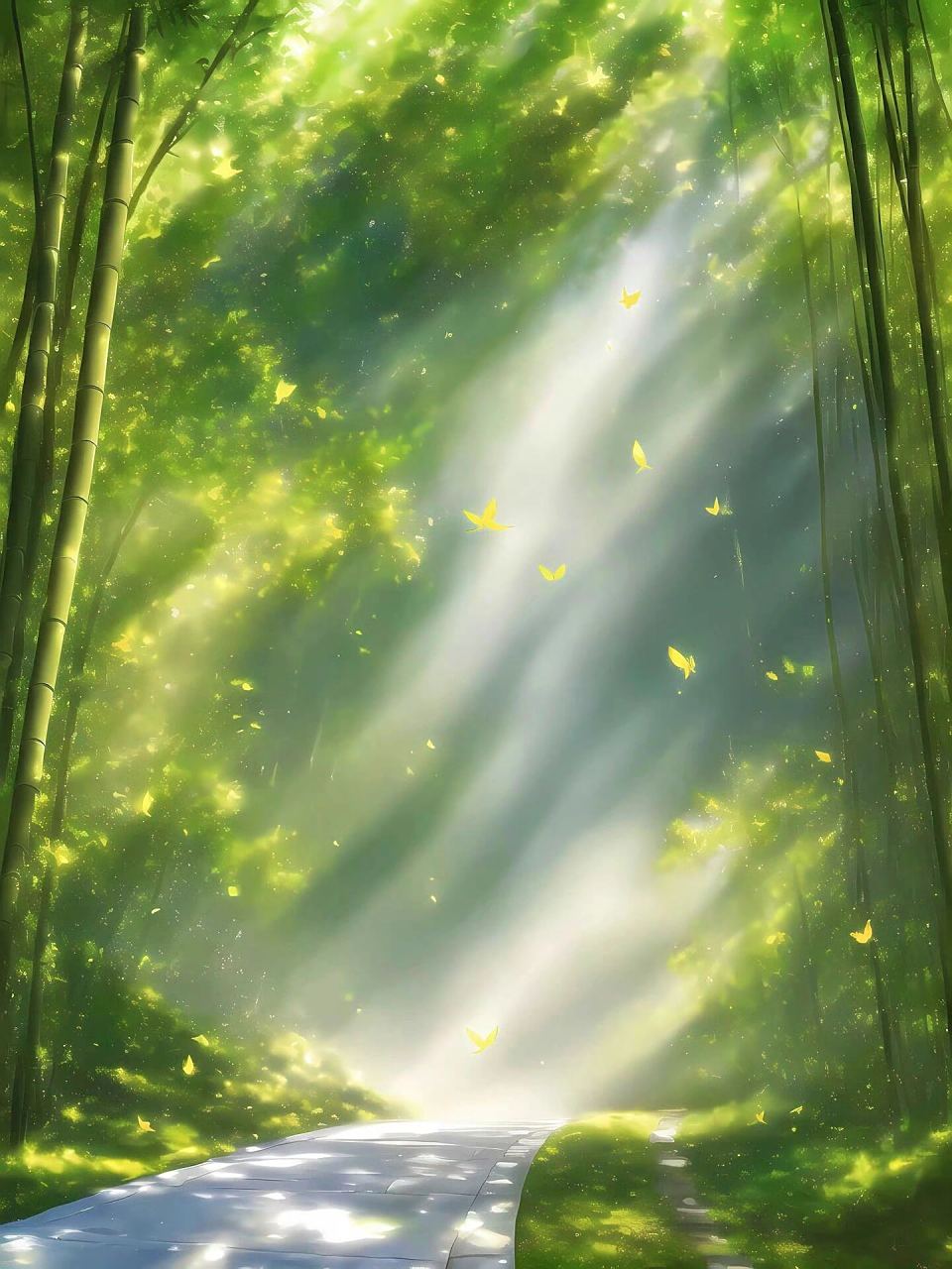 高清竹子手机壁纸,青林翠竹,风光无限 " 青林翠竹,风光无限 .