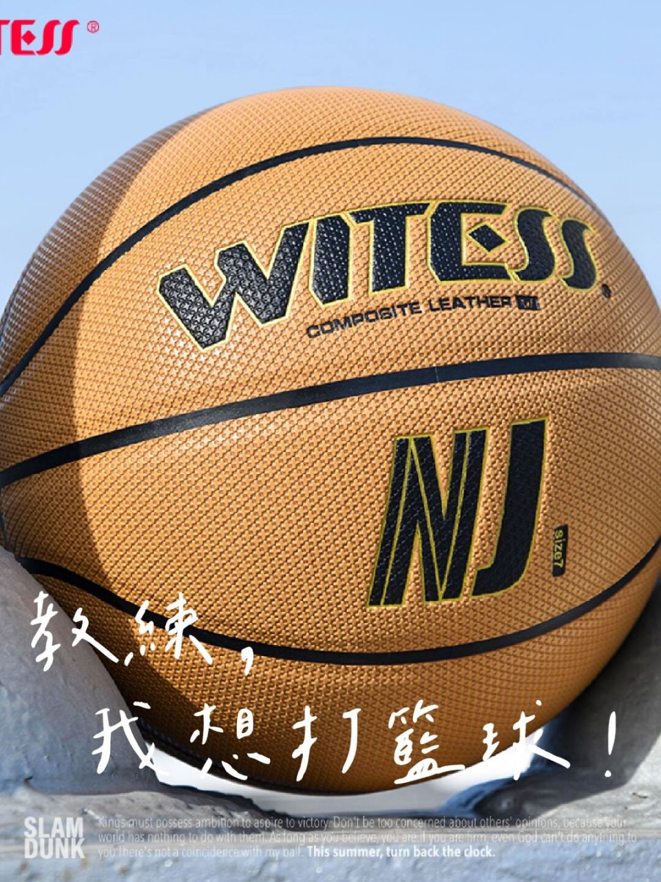 今天给大家介绍一款备受赞誉的篮球——witess正品室内外软皮七号蓝球