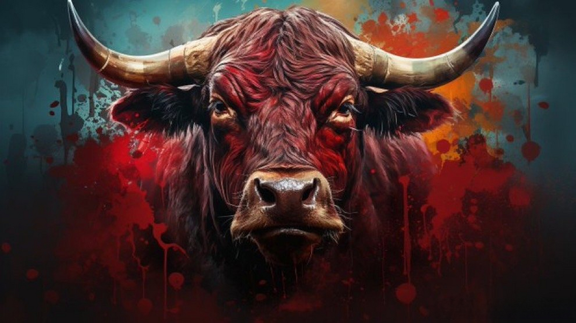 net,输入下面的提示词:  a bull that is in a