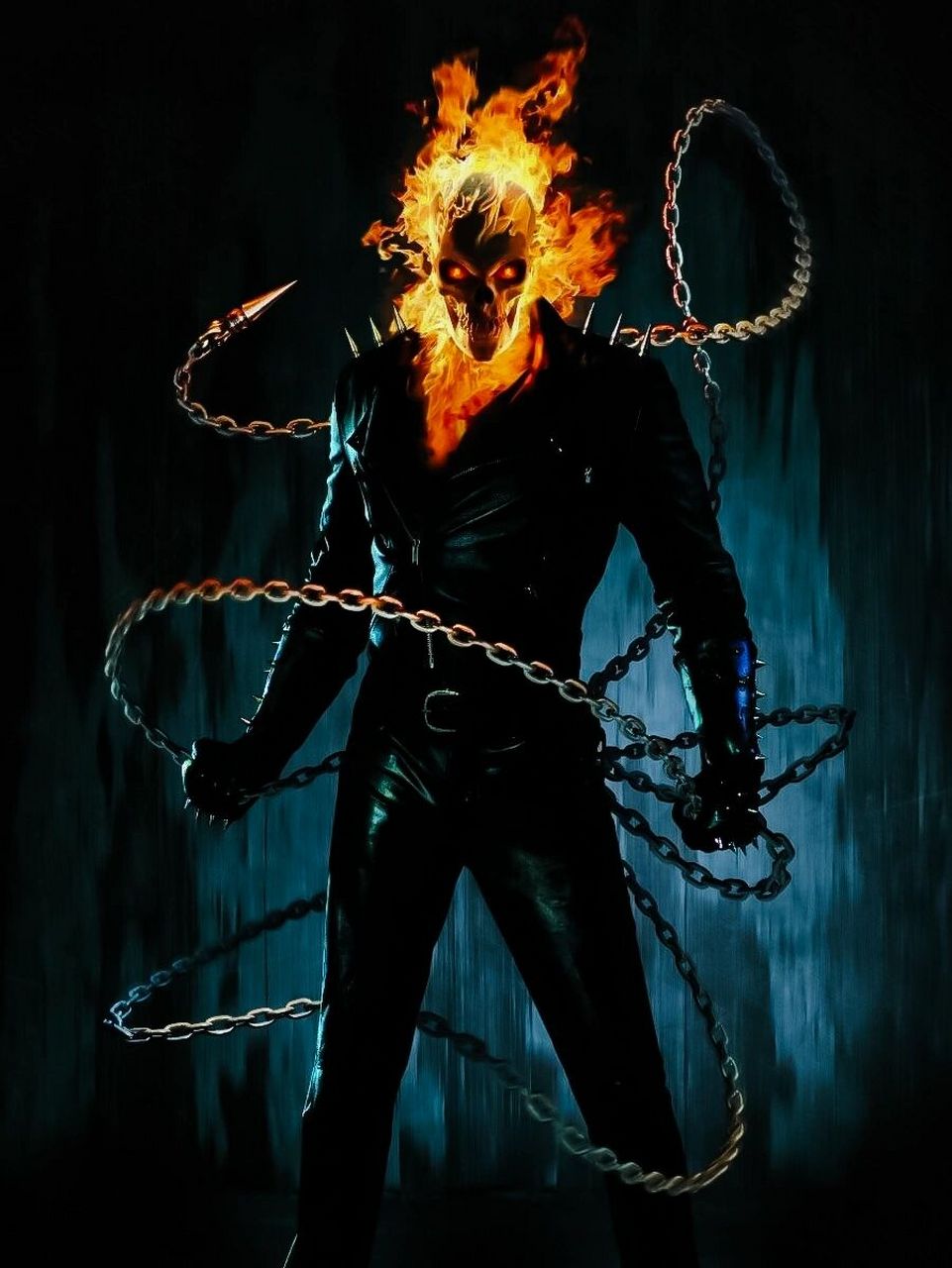 78米),体重180磅(82公斤).变身恶灵骑士后身高6英尺2英寸(1.