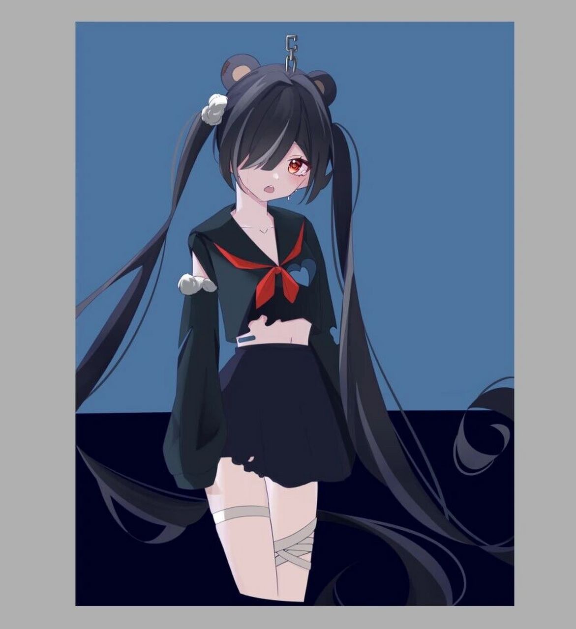 『蛋仔派对』失心熊拟人 画的很开心(72610864610872)