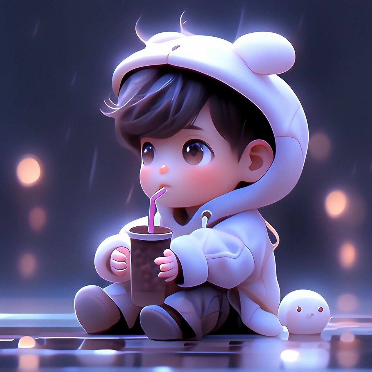 奶茶萌娃最新版情侣头像 奶茶萌娃最新版情侣头像来了