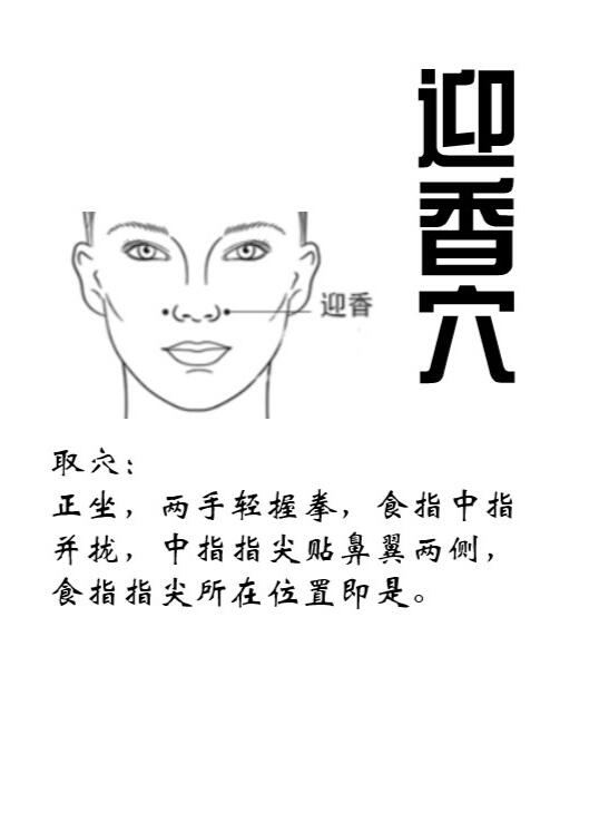 此穴接受来自胃经的气血,故名迎香,也可称为冲阳穴.