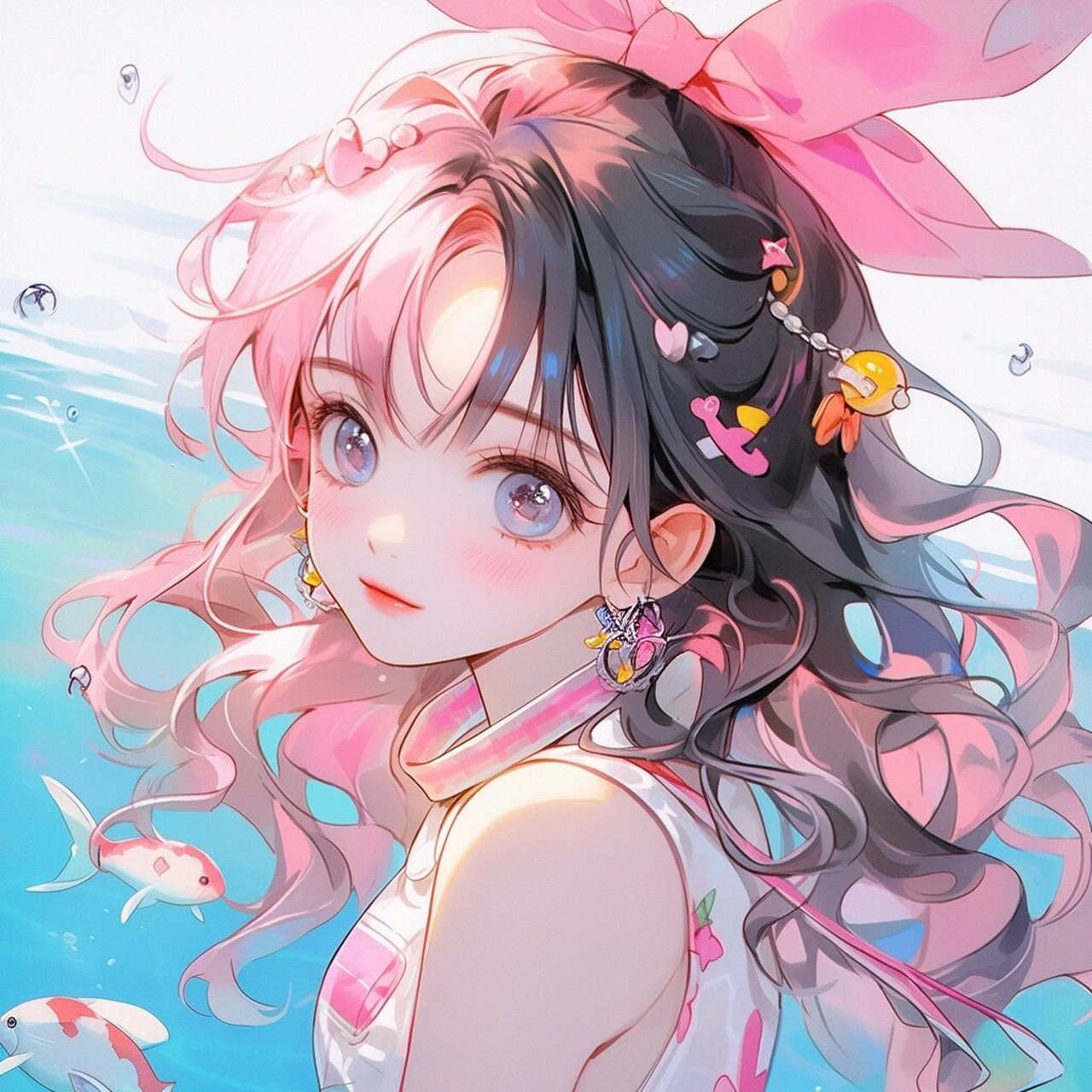 夏天来啦,泳池趴还会远吗 夏天的第一波动漫头像!