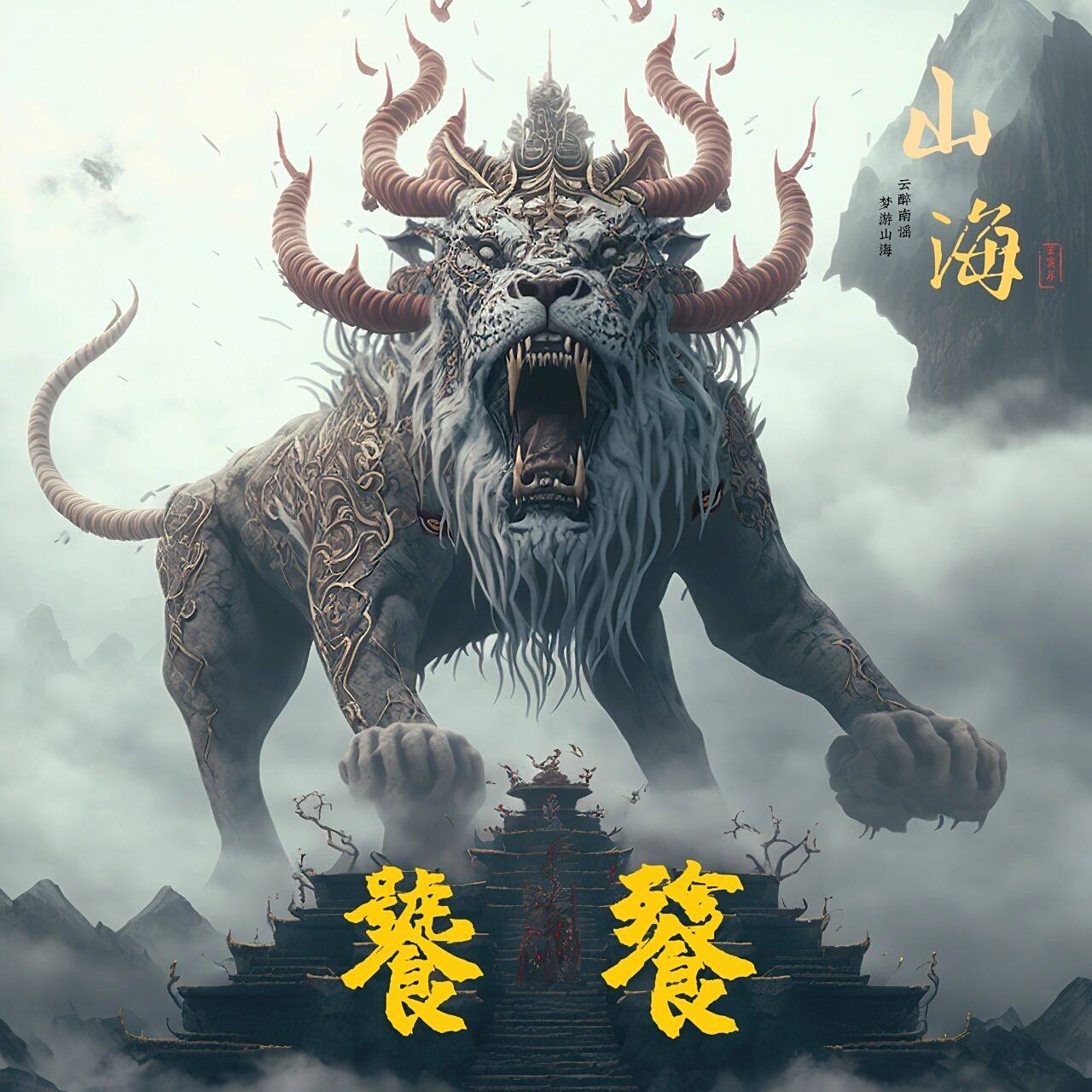 山海有灵|四凶兽之一饕餮 《神异经·西荒经》记载:"饕餮,兽名,身如牛