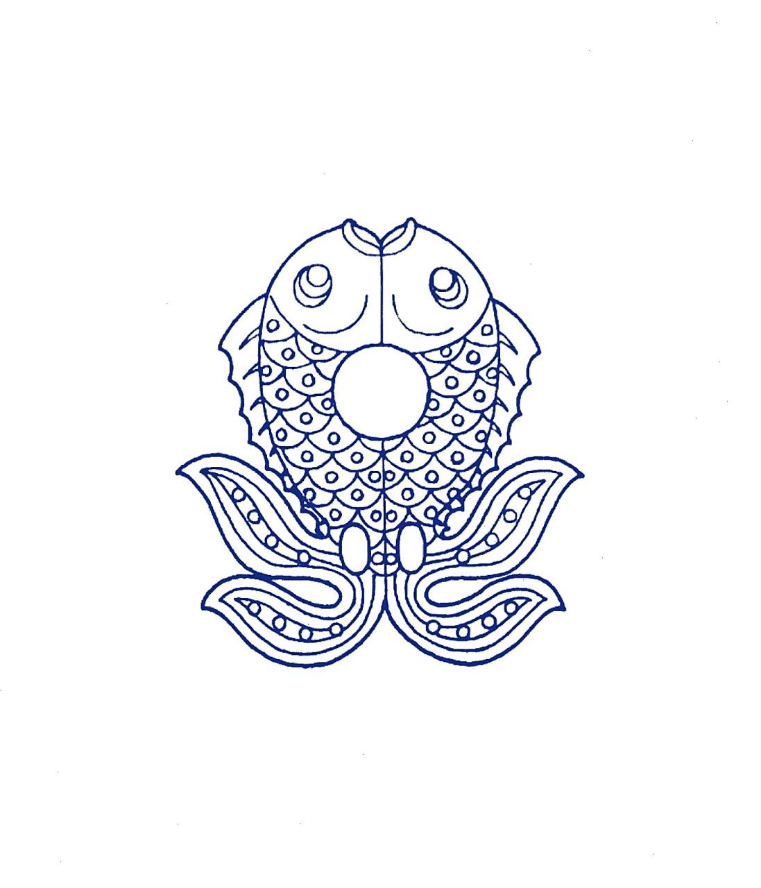传统古典图案纹饰-鱼纹(五) 鱼纹是中国传统寓意纹样,图案表现为鱼的