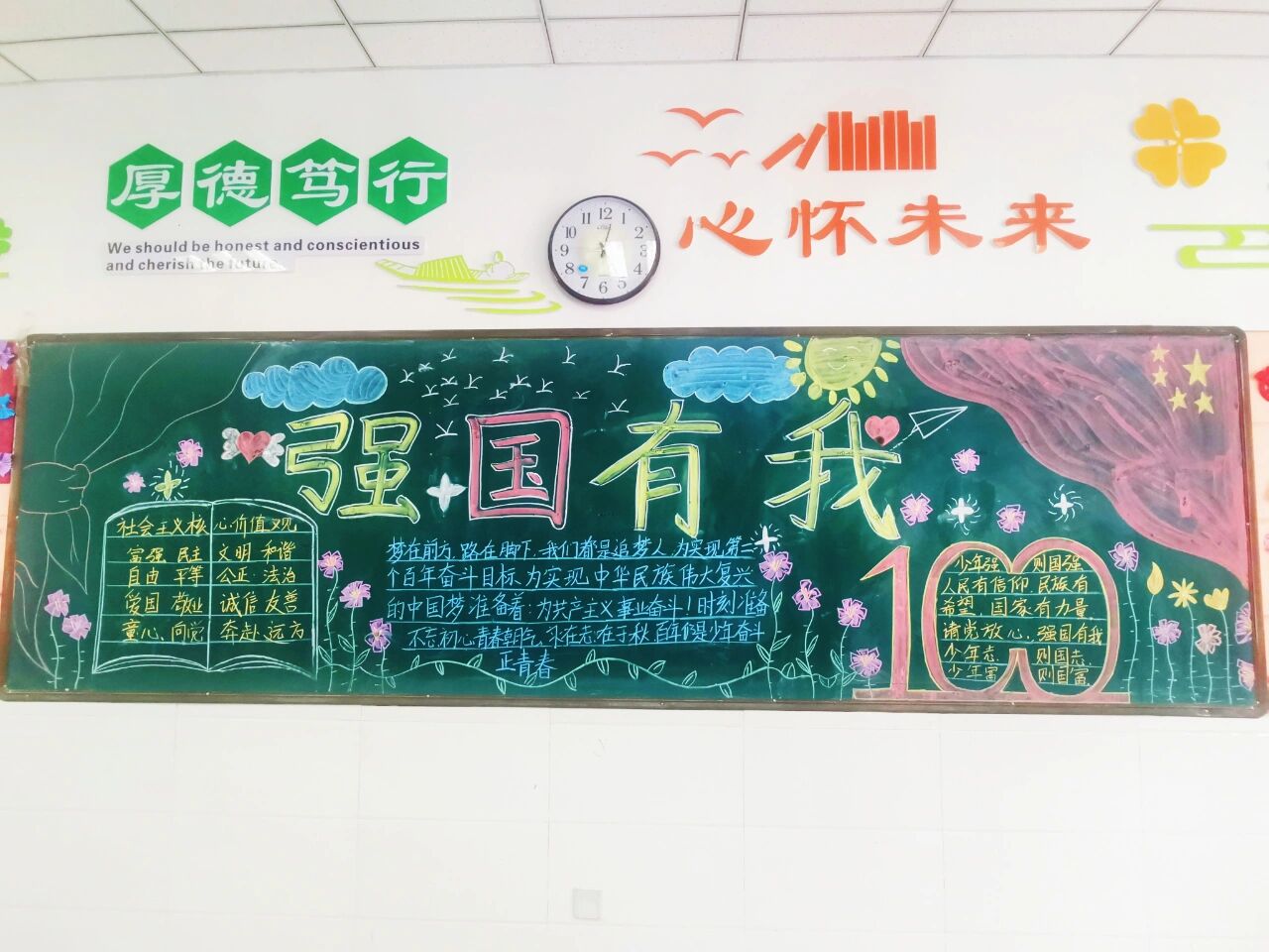 强国有我黑板报