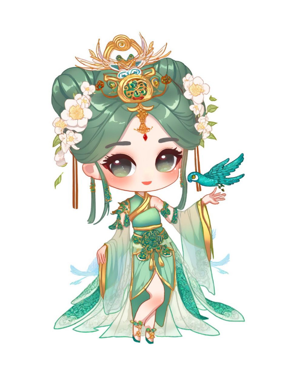 q版二次元古风花仙子