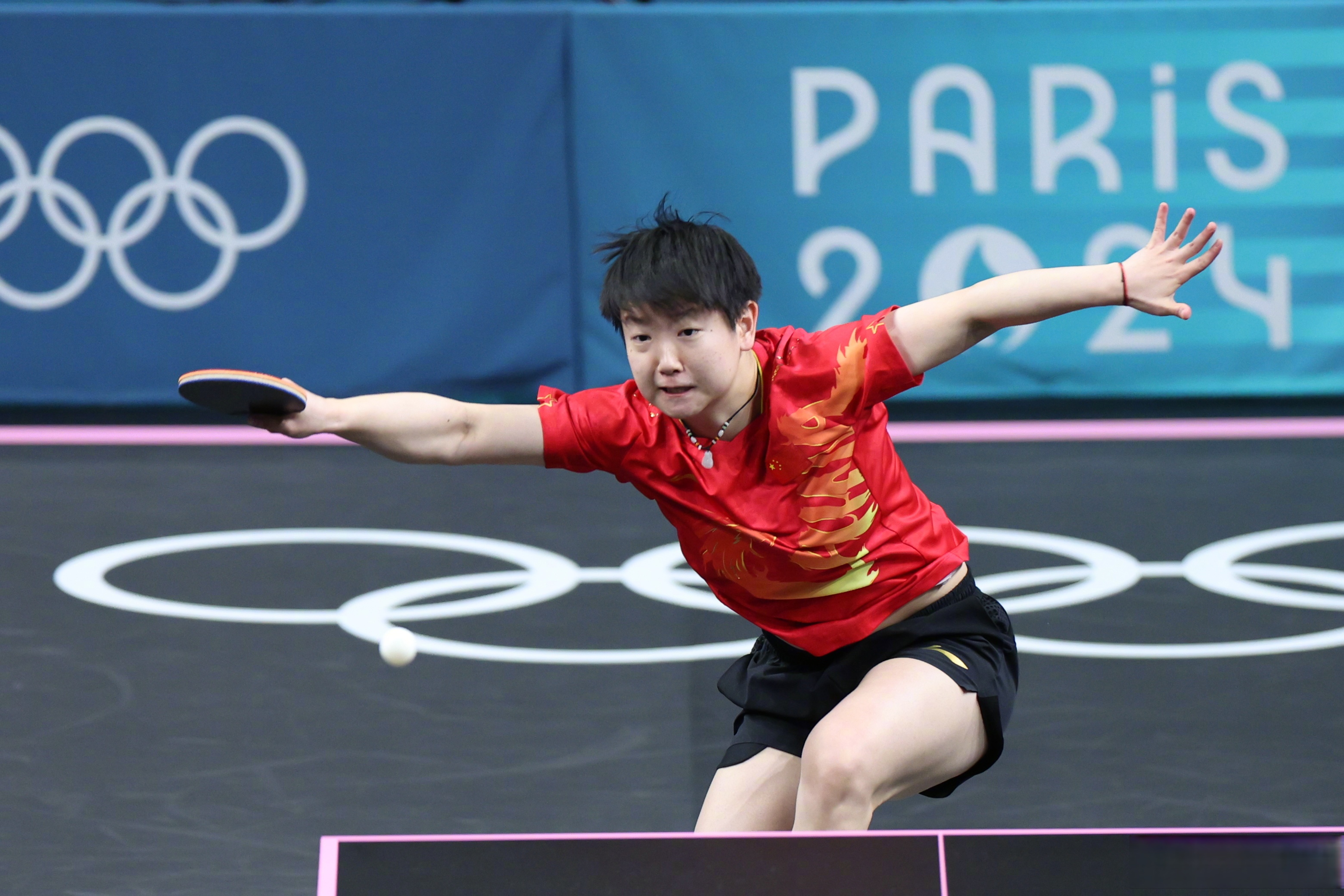 孙颖莎第二盘3比0#】巴黎奥运会乒乓球女团决赛第二盘,中国队孙颖