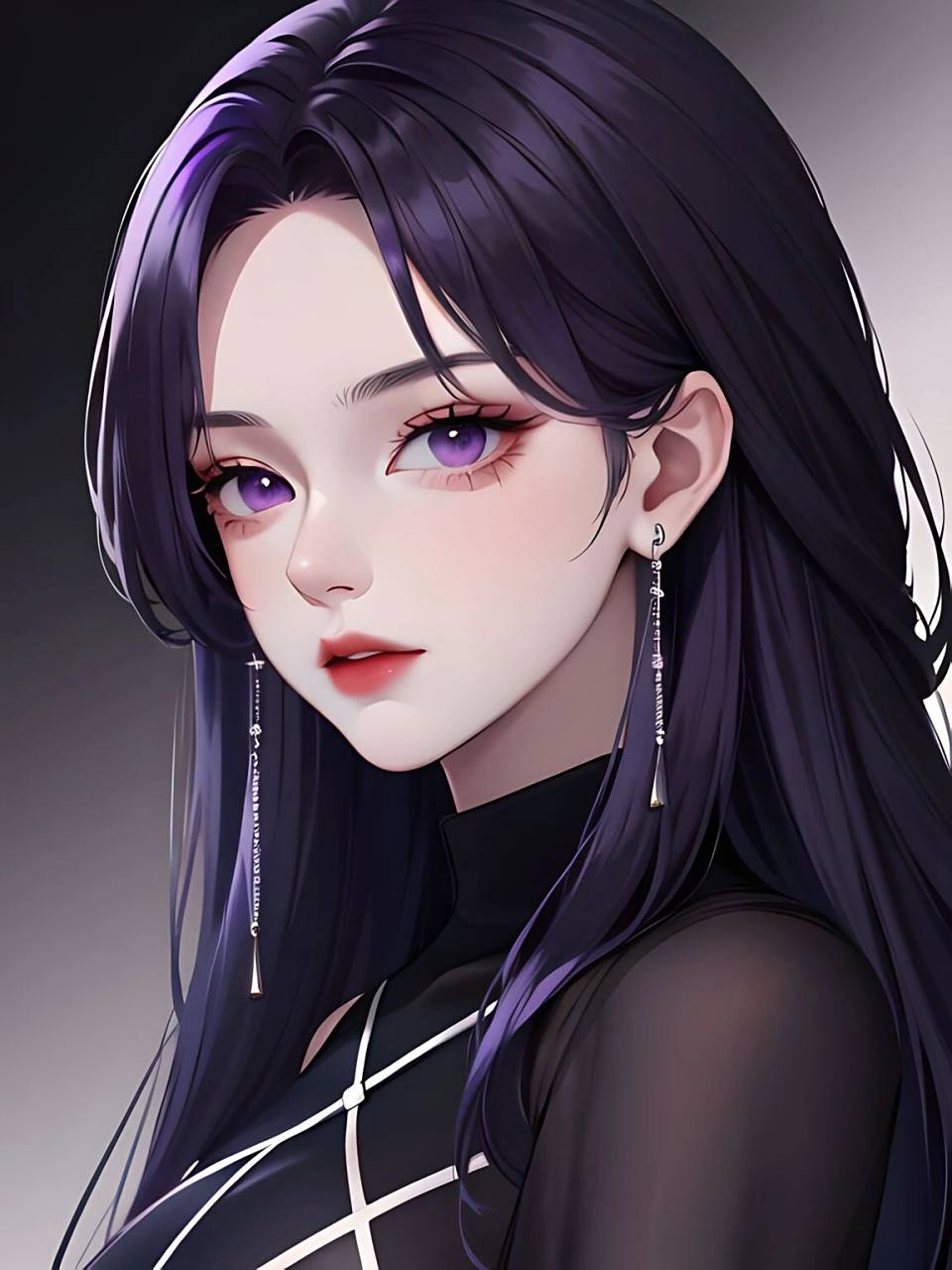 紫发紫瞳御姐|妹妹说紫色很有韵味61御姐头像 紫色系和御姐超搭