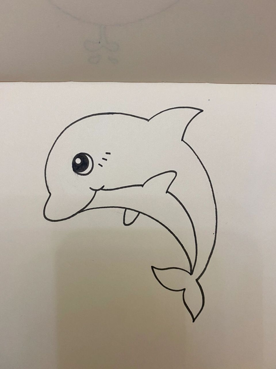 儿童动物简笔画(33/100) 卡通海豚