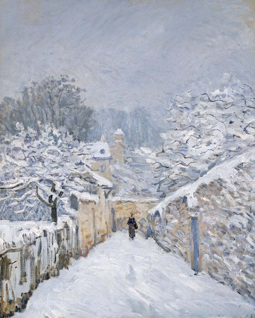 法国印象派画家阿尔弗雷德·西斯莱(alfred sisley)油画