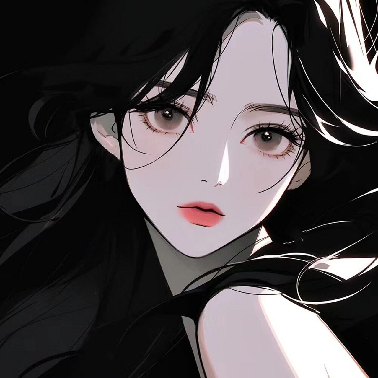 头像分享 | 黑色系动漫女头. 黑色系动漫女头来啦