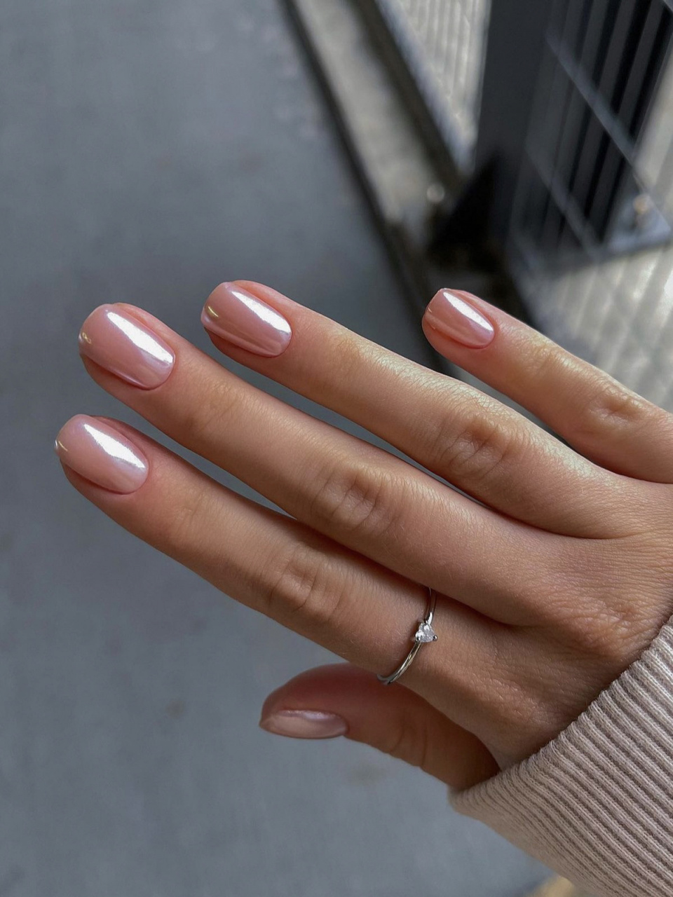 纯色裸色美甲集锦 裸色好显气质.