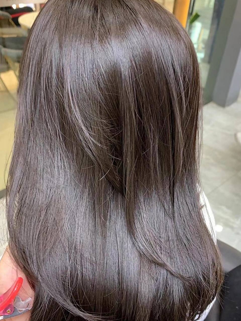 茶木色90夏天质感高级显白发色,不需要褪色.