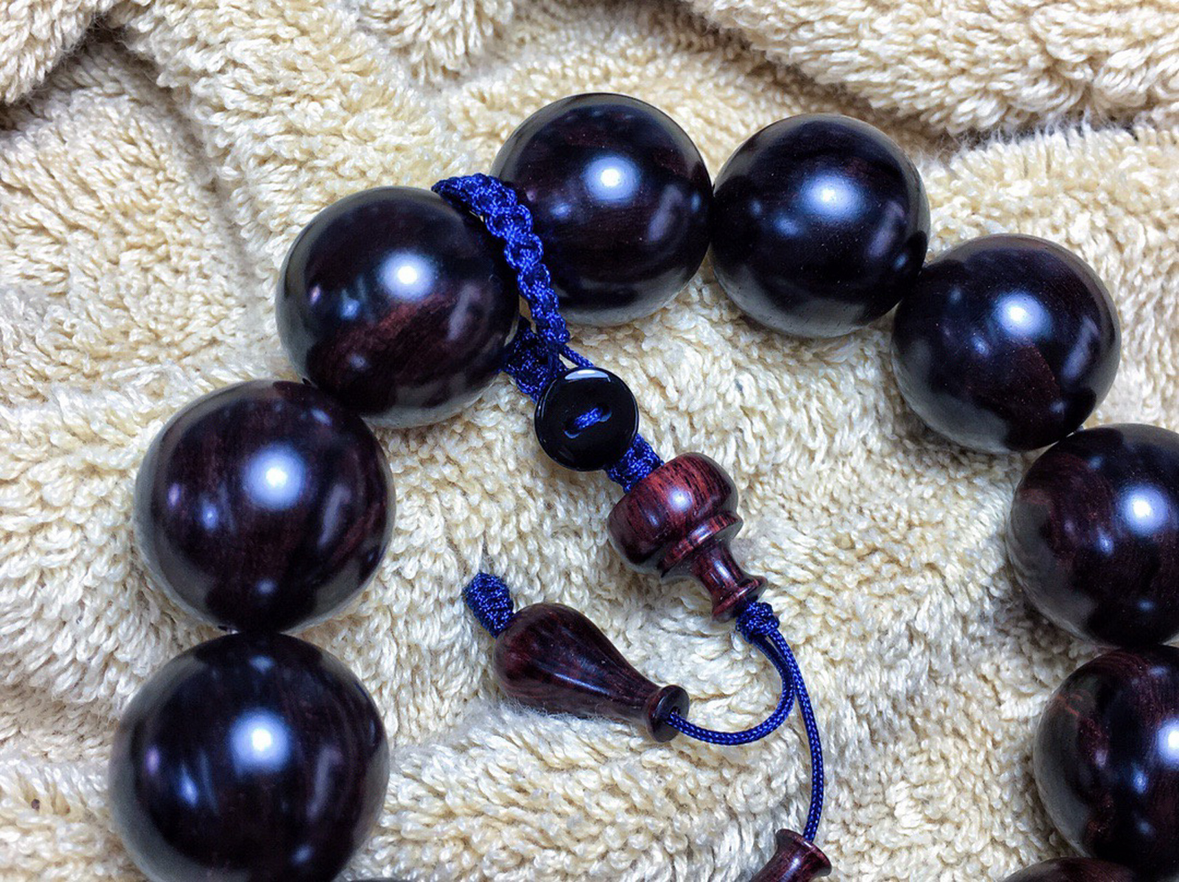 海黄紫油梨手串 【开门海2.