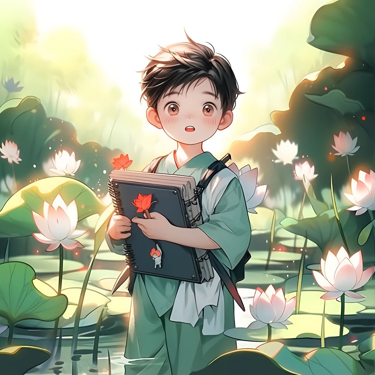 心平气荷,才能好运"莲莲"‖男生头像 像不像小时候上学读书的你?