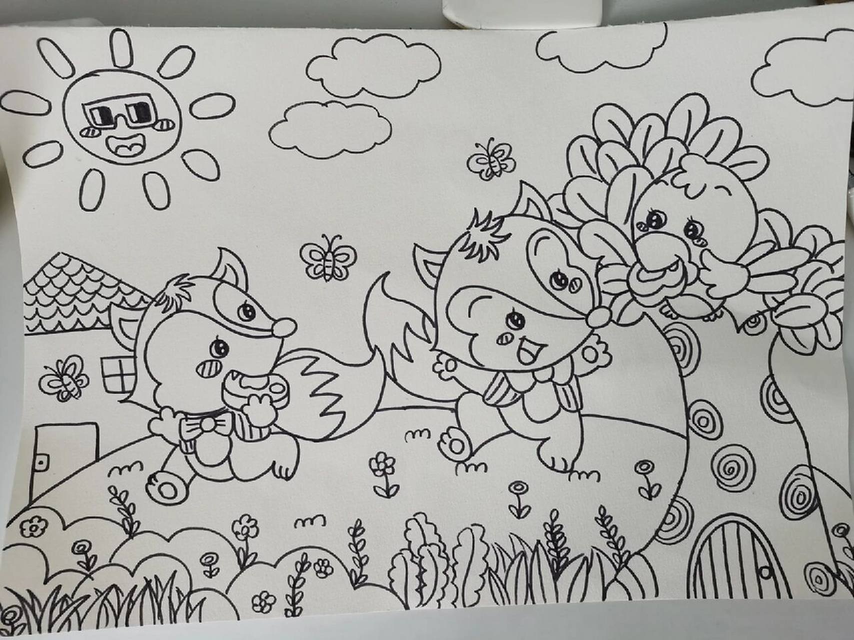 故事配画《狐狸和乌鸦》 狐狸好狡猾也真的很聪明哦