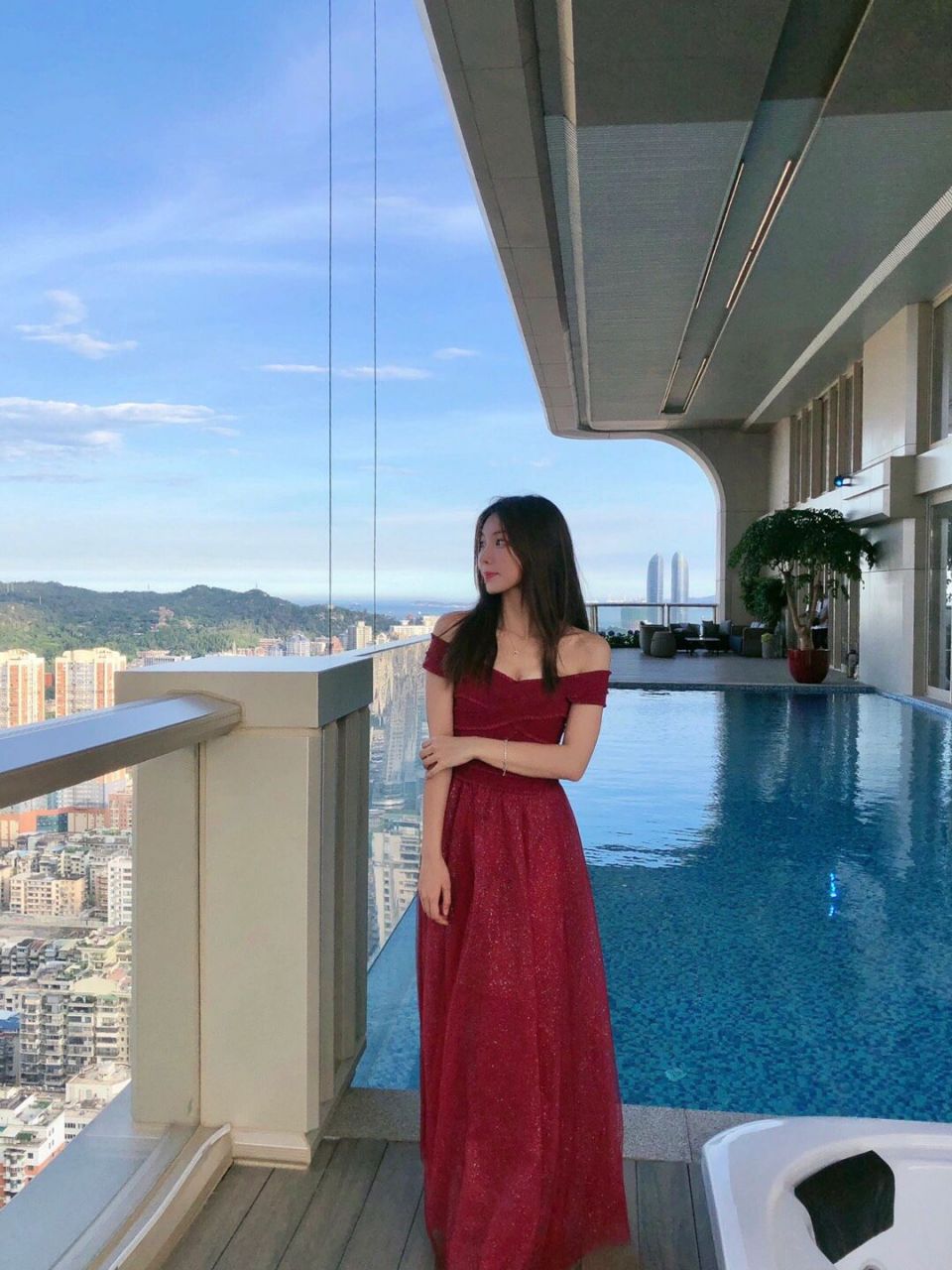 "98 帝景苑的夜景真是太美啦 91 爱了这样的大平层 而且昨天的云