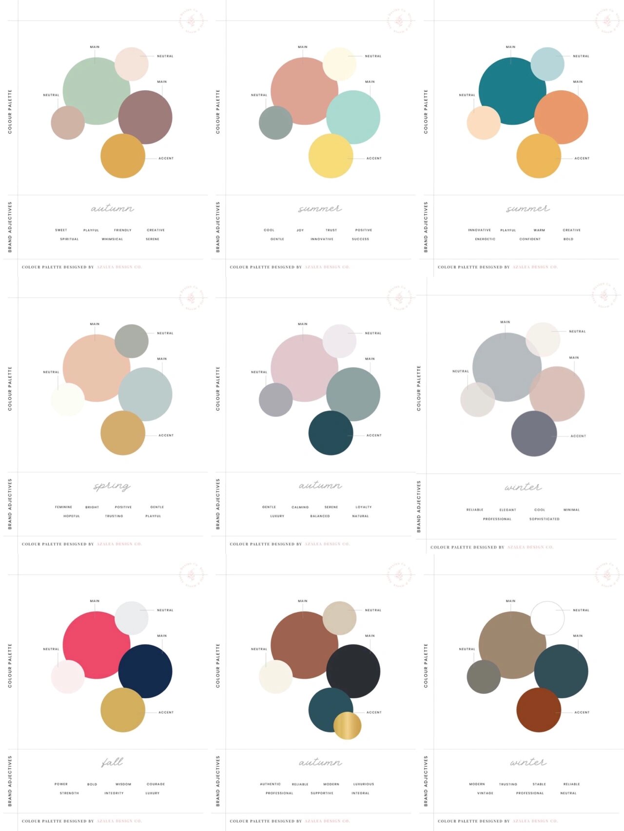 高级感色彩配色方案🎨色卡合集