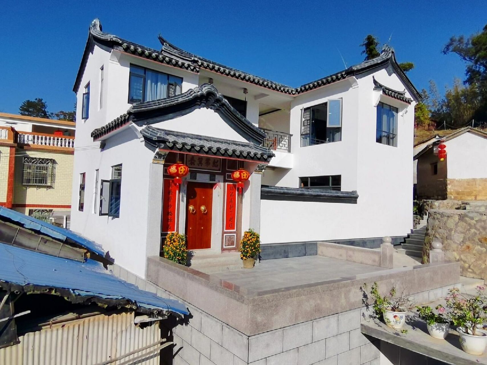 新中式 —客家民居两层围屋外观