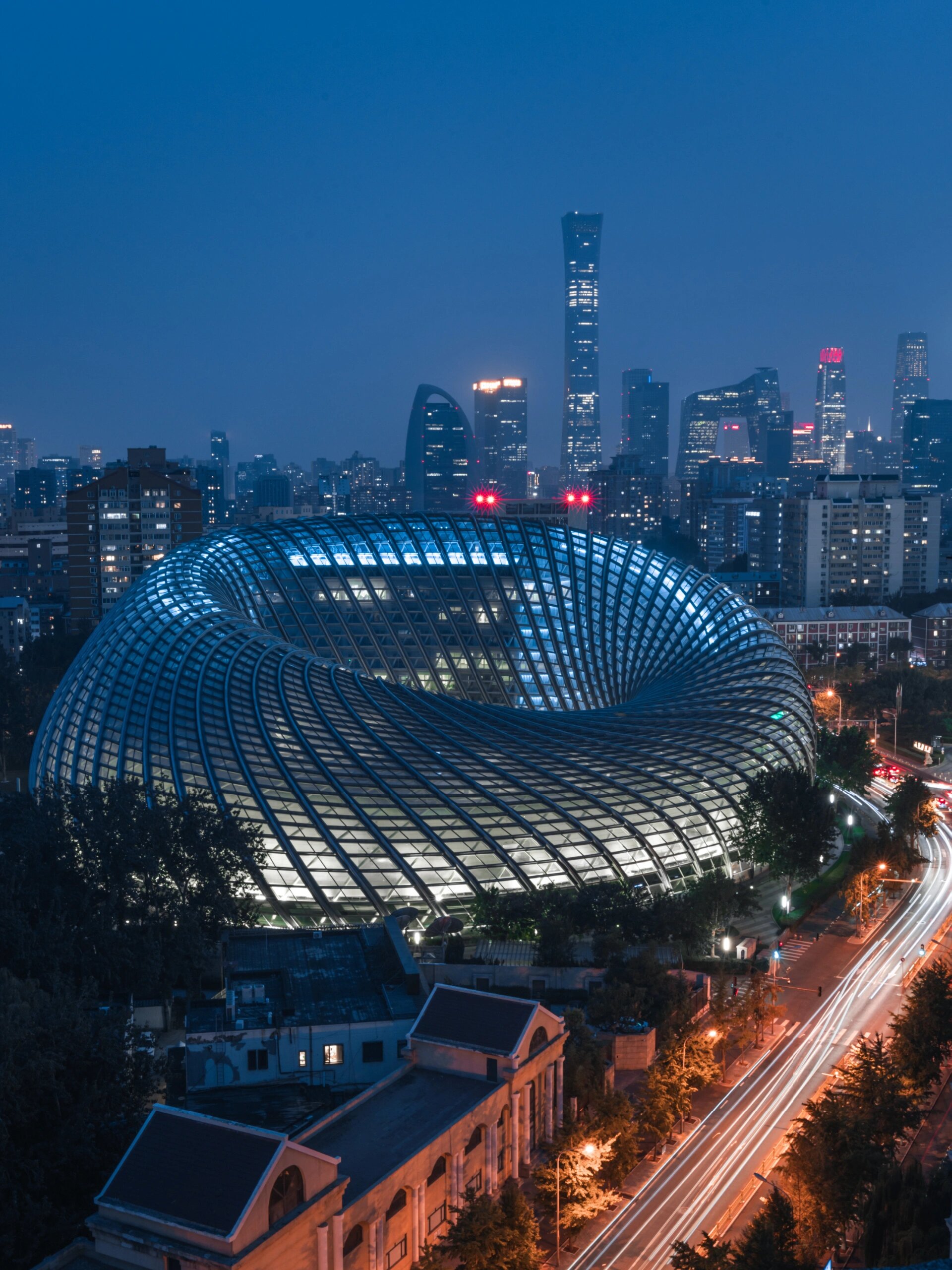 北京夜景 全貌图片