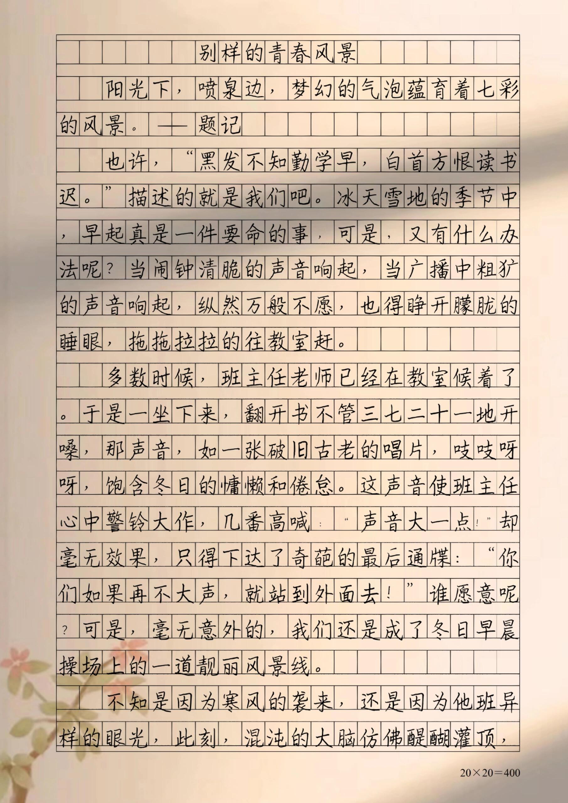 乡下的风景作文300字图片