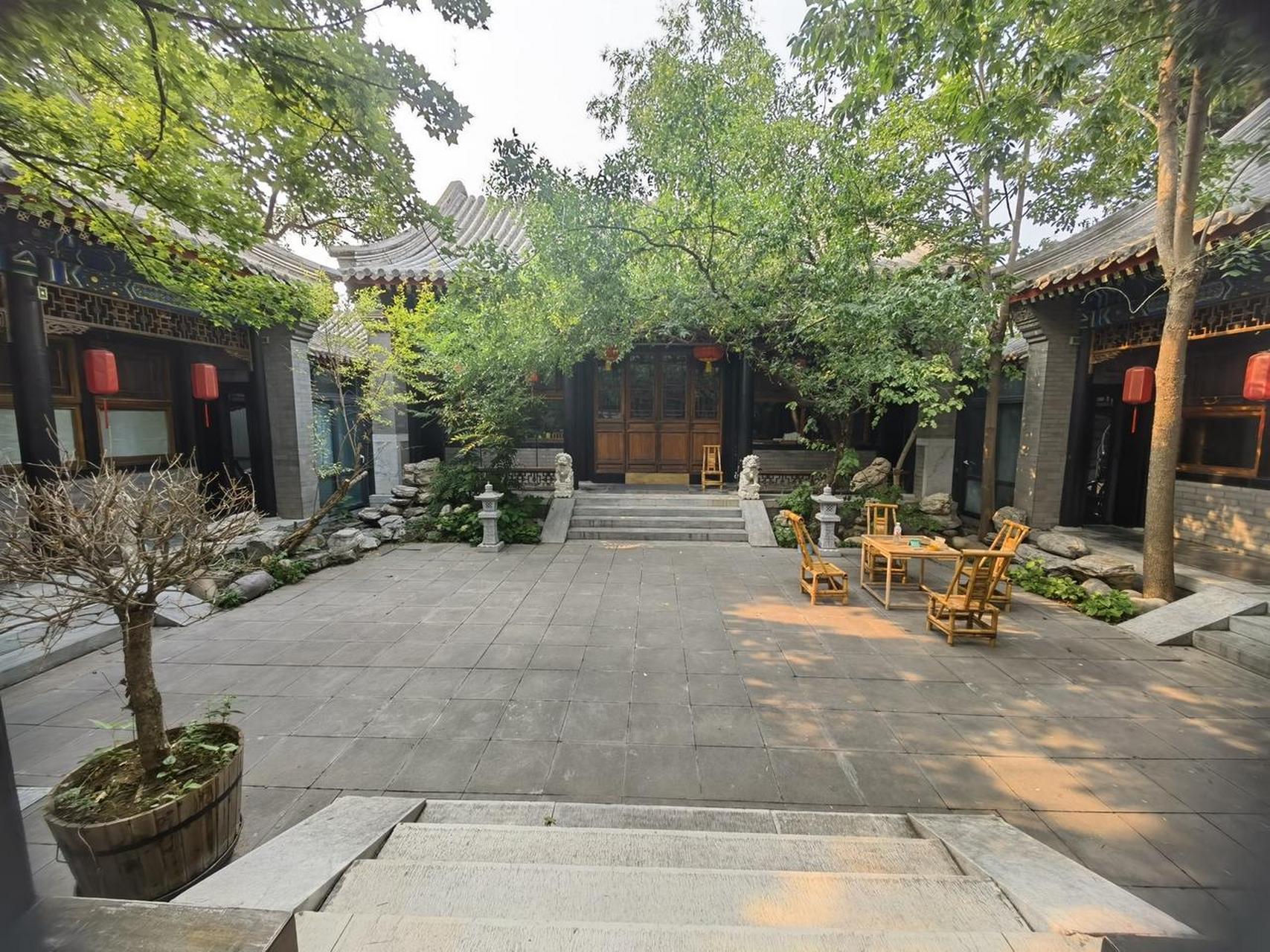 四合院北京 实地拍摄北平四合 古建