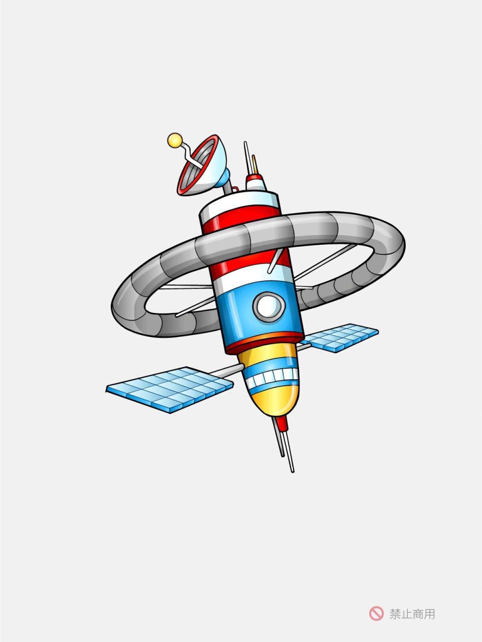 91太空宇宙飞船系列～卡通高清元素图 太空飞船 太空星球