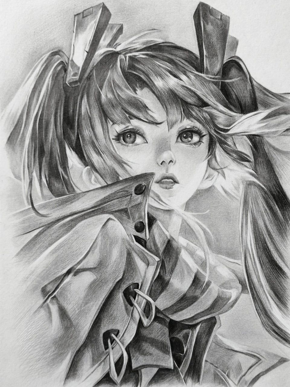 手绘孙尚香教程来啦～ 我是以素描的形式来绘画的,没学过专业的步骤