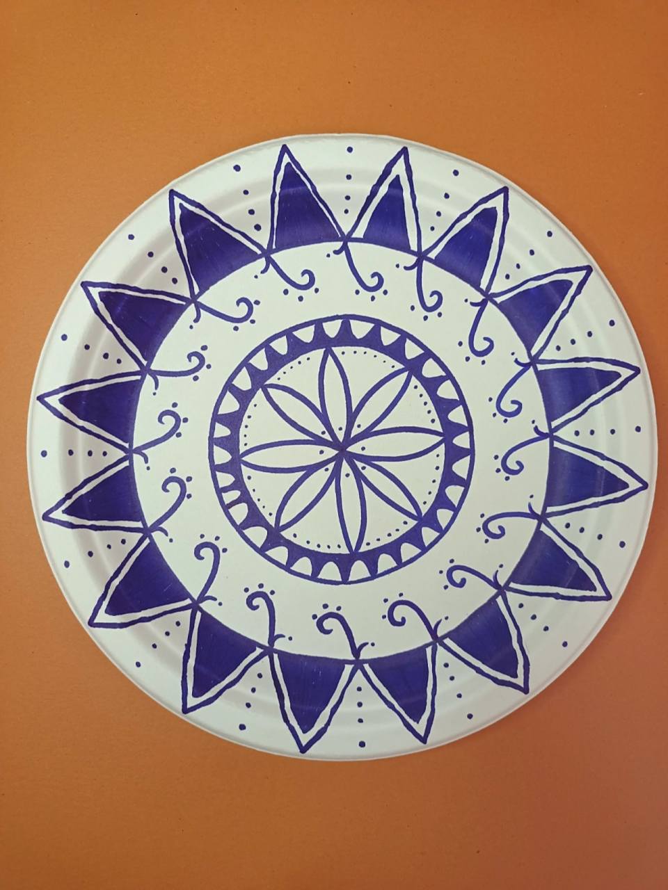 纸盘子变身73青花瓷73画纸盘喽 纸盘子变身73青花瓷73画纸盘