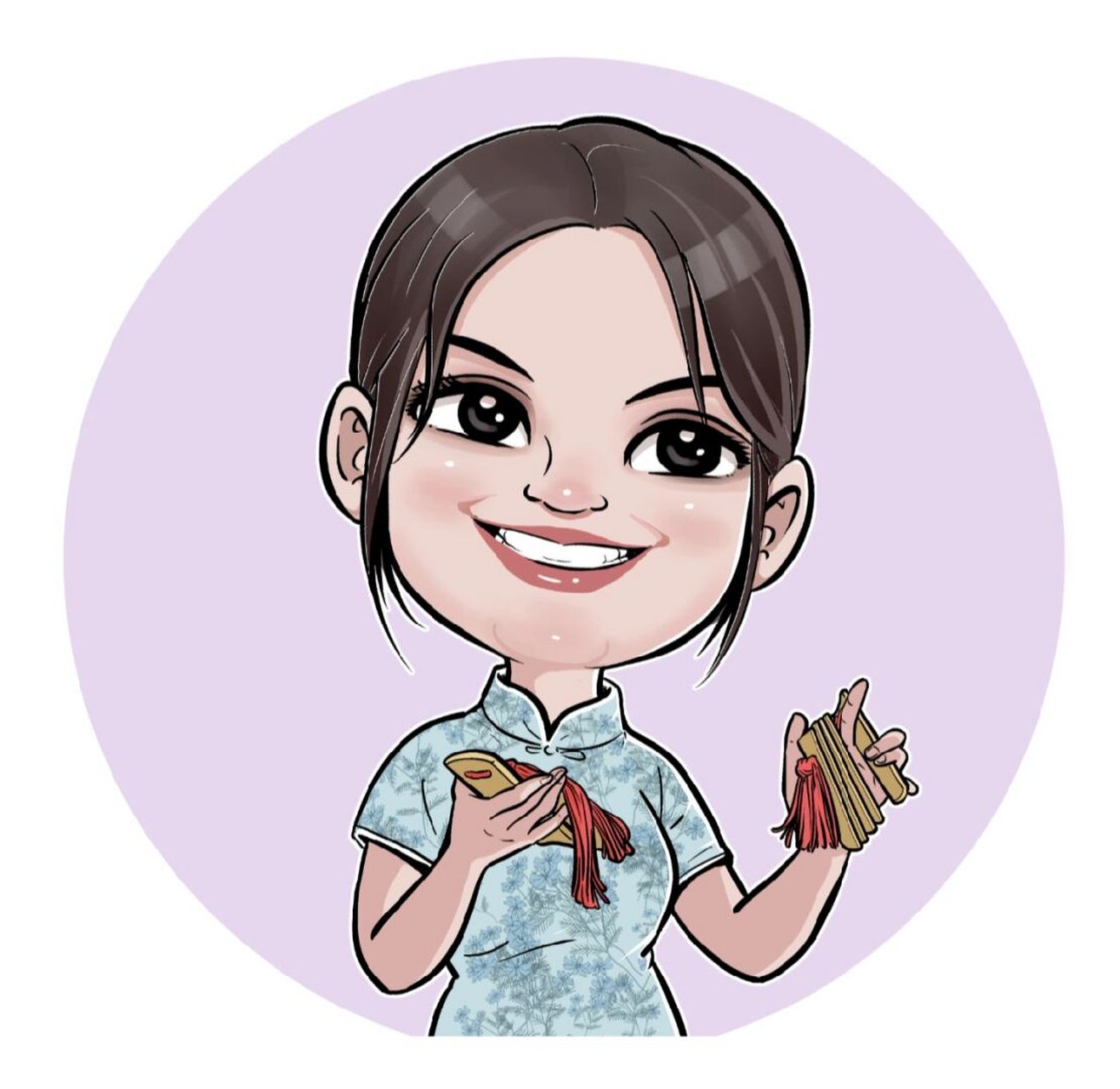 画个快板美女～ #小4漫画# #快板