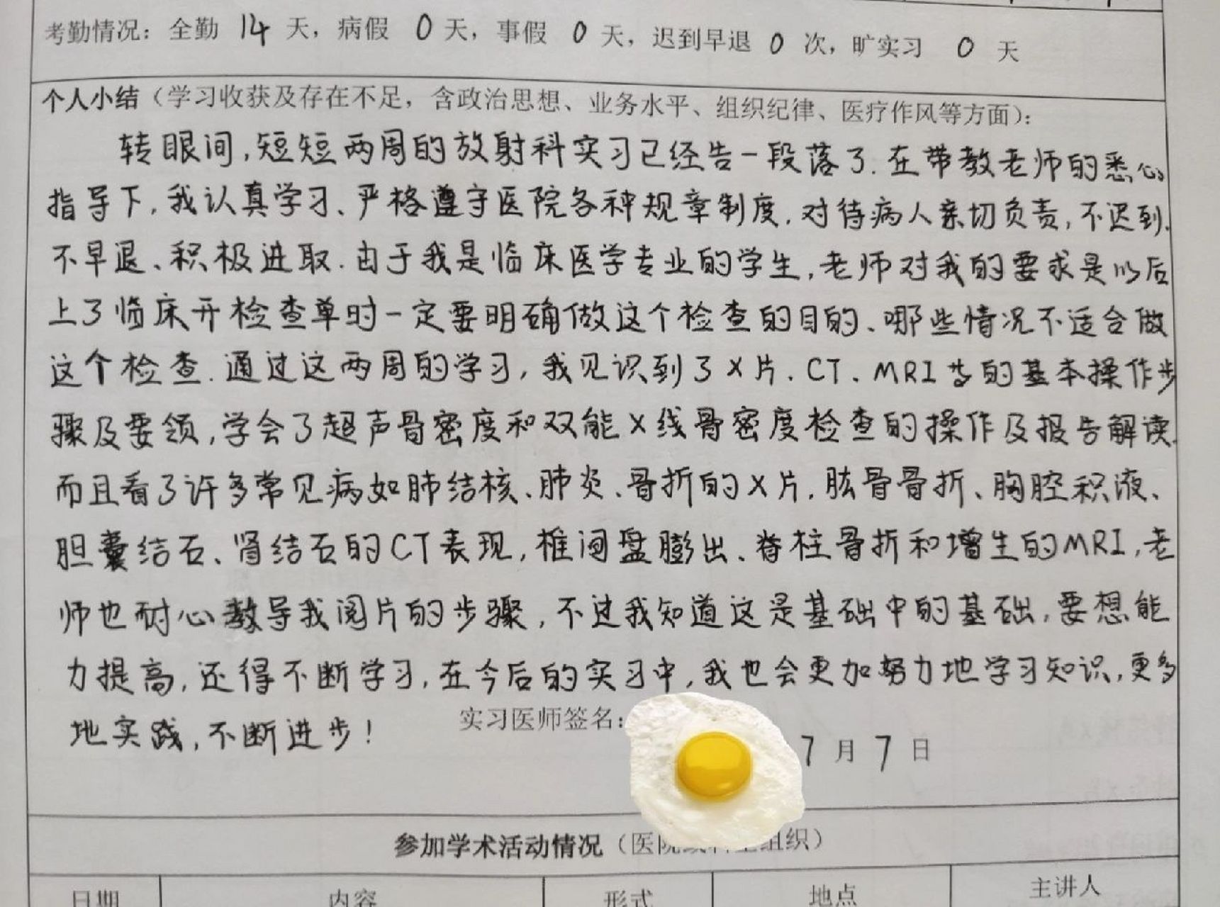 心电图 放射科出科小结