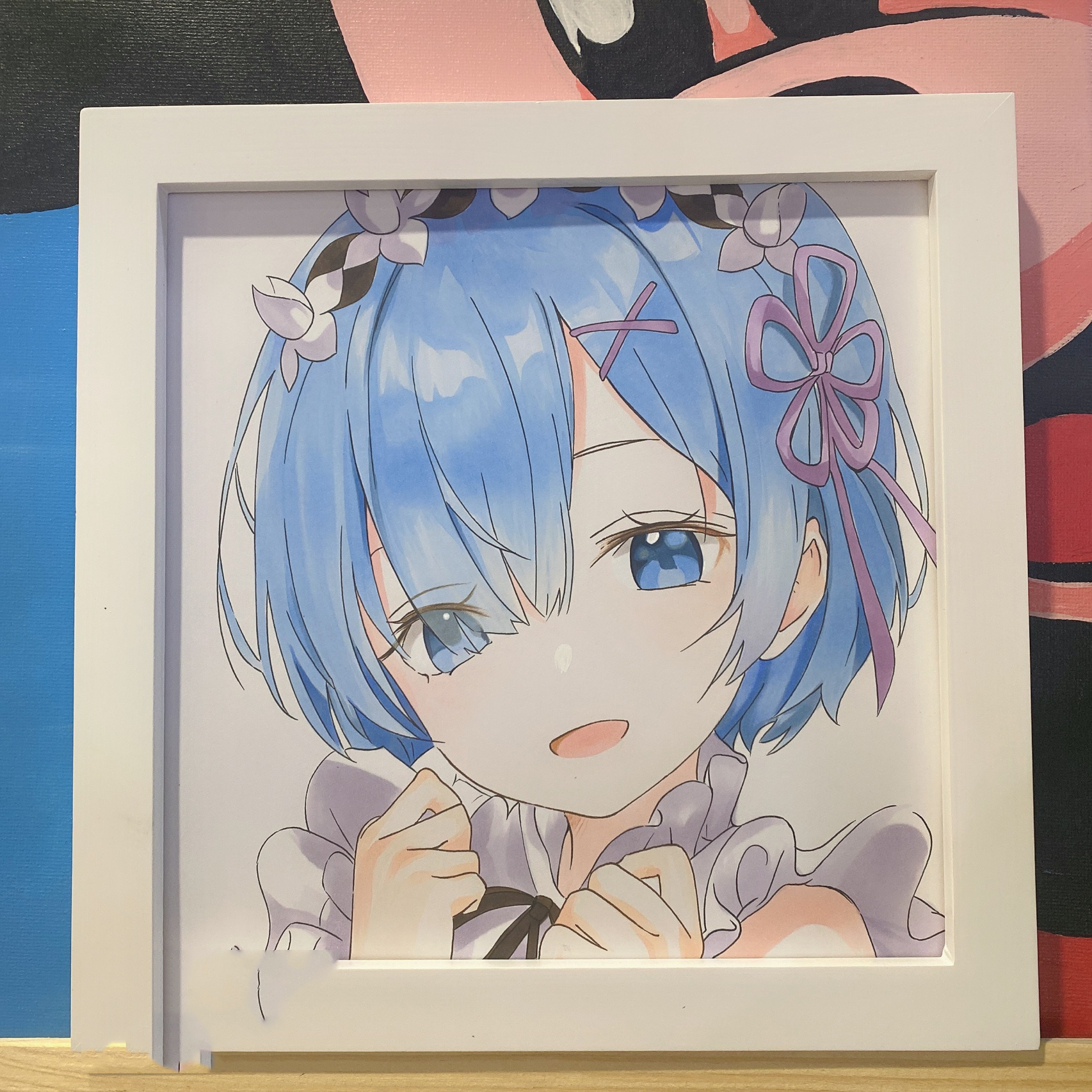 永远爱蕾姆97 马克笔动漫手绘 蕾姆 拉姆