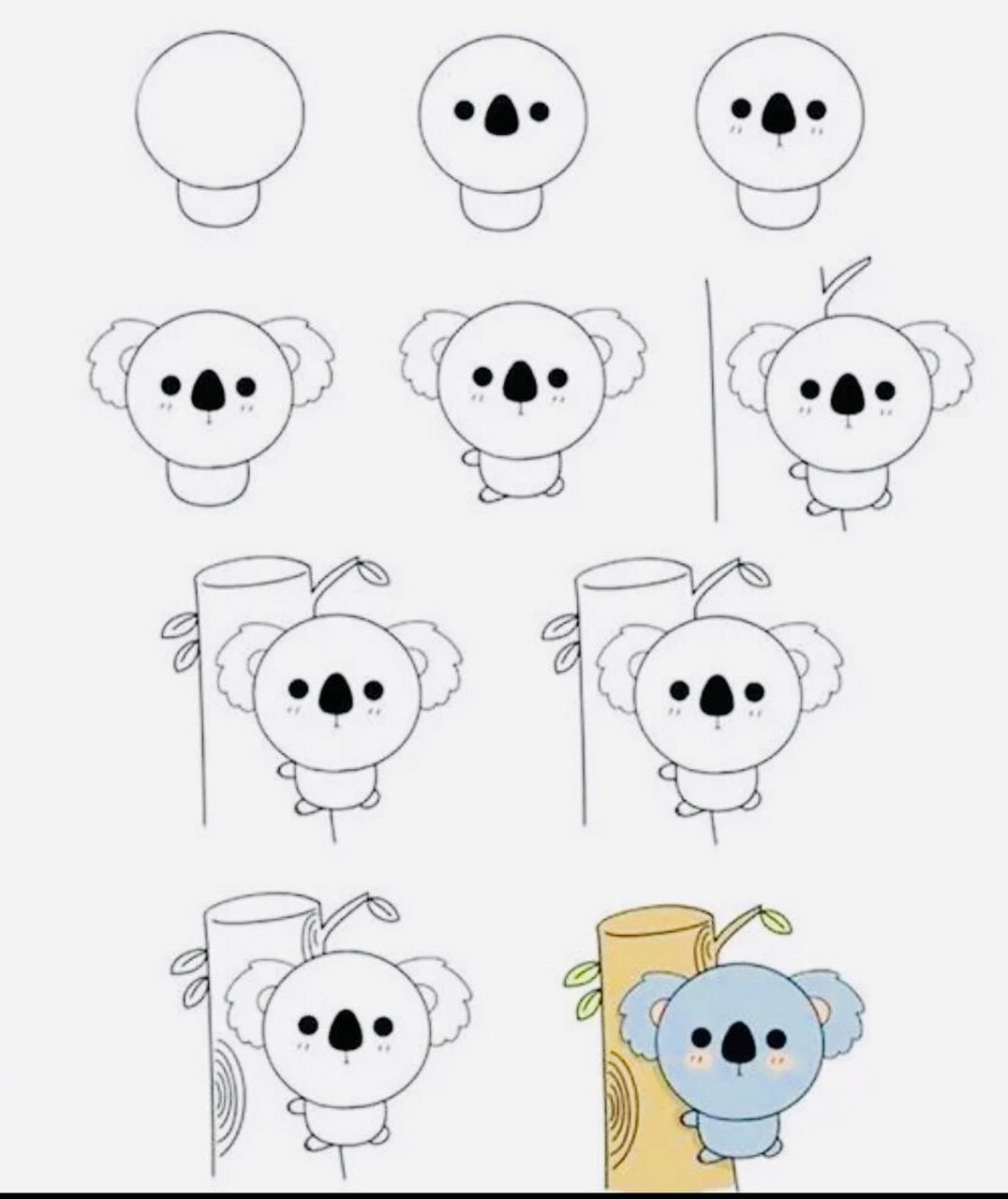 可爱树懒简笔画
