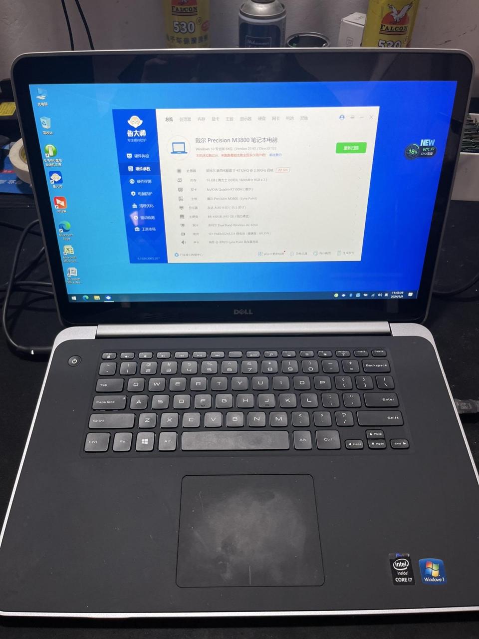 自用戴尔dell precision m3800图形工作站,笔记本电脑 高分  触摸屏