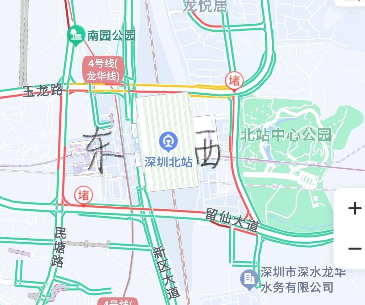 深圳北站内部地图高清图片