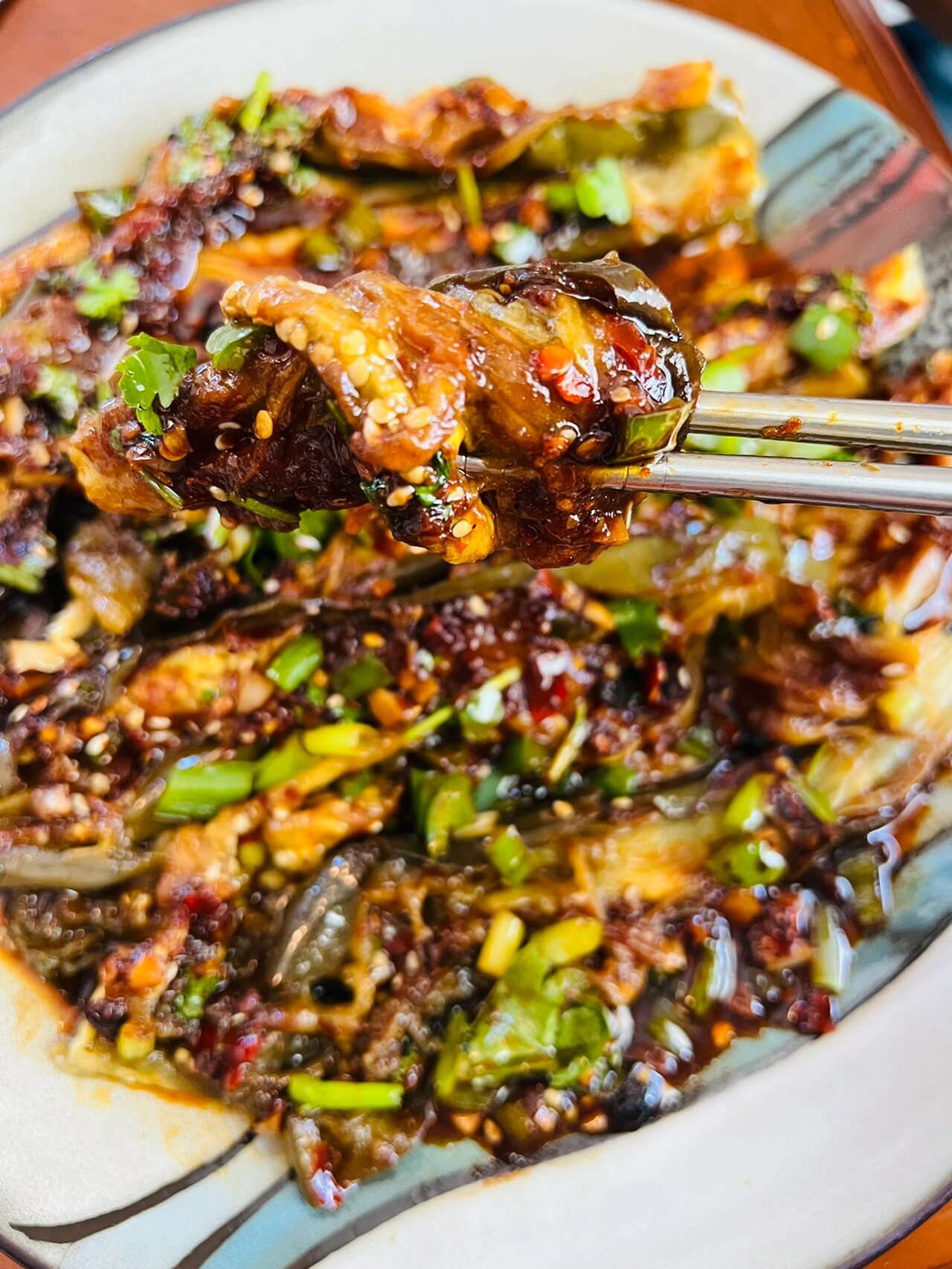 蘸水茄子,又一道费饭菜!