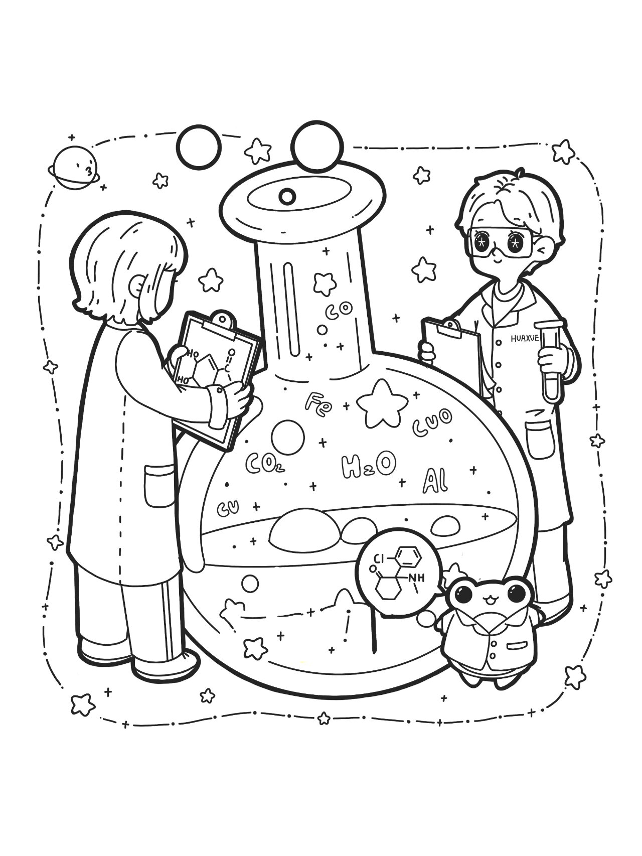 学科简笔画‖超适合初学者临摹(线稿)