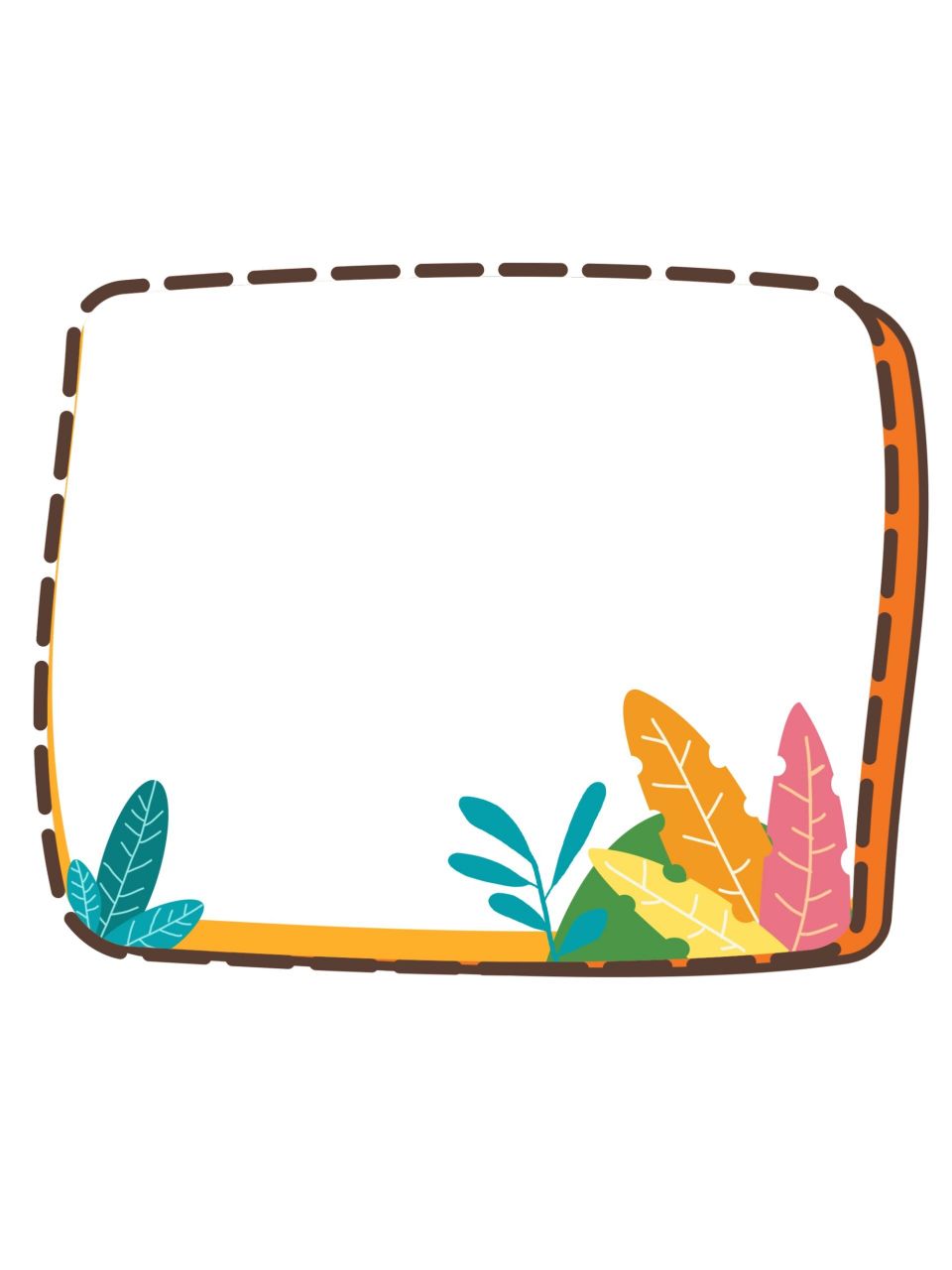 卡通边框‖方形可爱边框免抠元素  方形边框主题分享来啦!