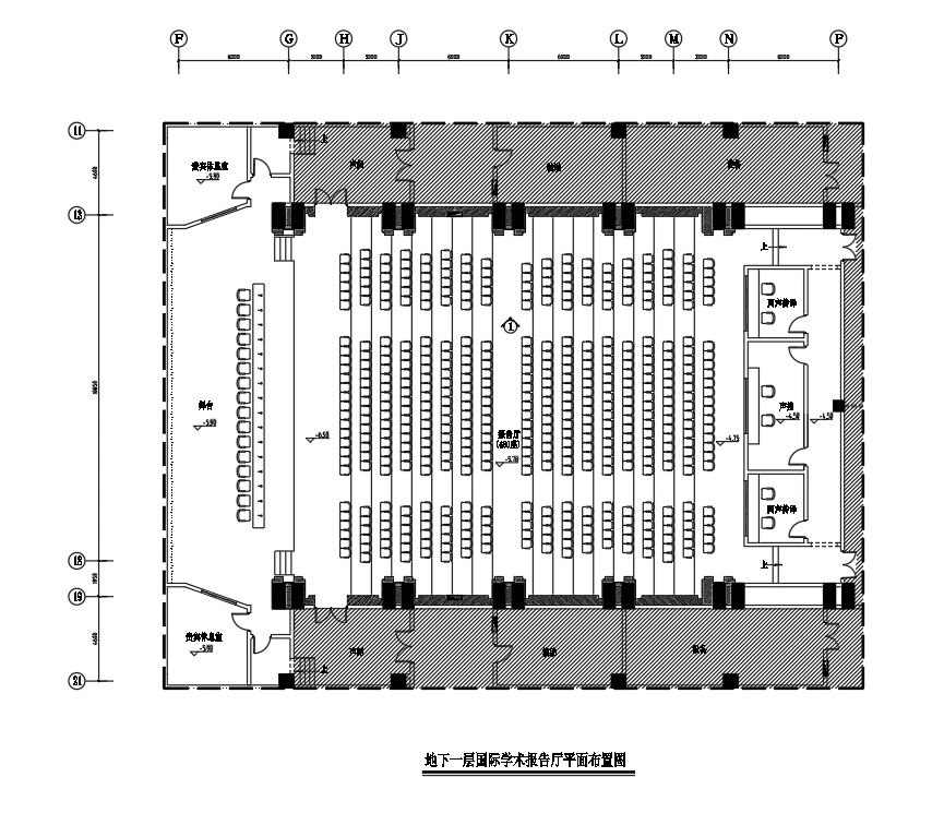 报告厅平面设计!施工图!消防图!cad代画5r