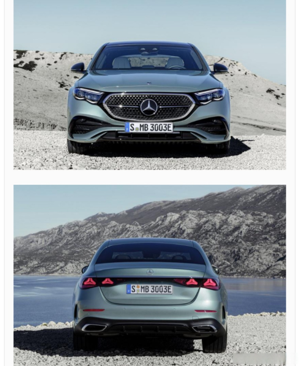 更多奔驰e级(w214)官图泄露,外观设计好不好看,满分十分,大家打个分吧