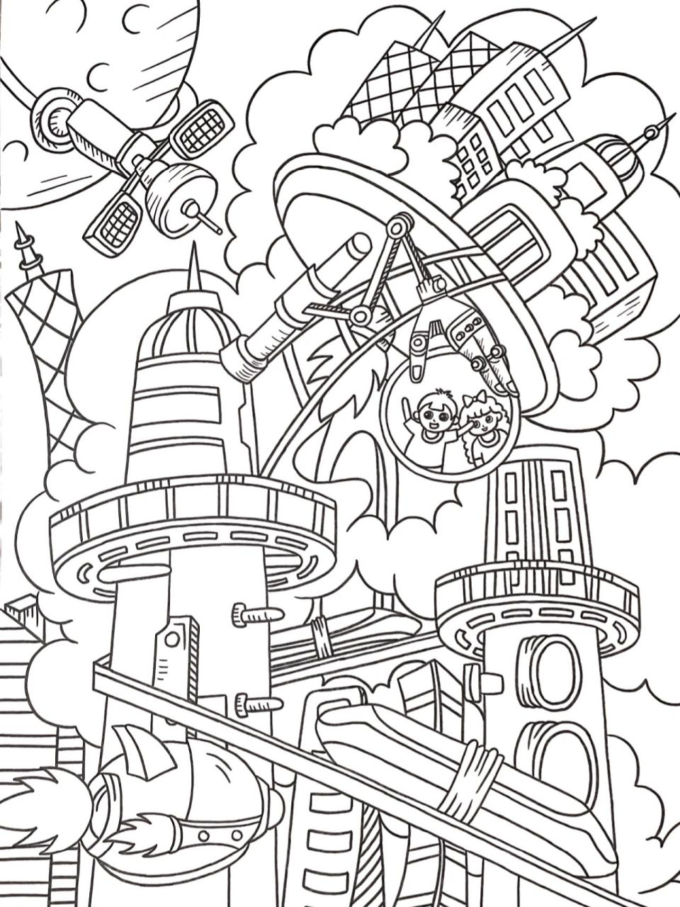 👨🏻‍🚀科幻画|步骤|黑白线稿|分享 ☝🏻️主要材料