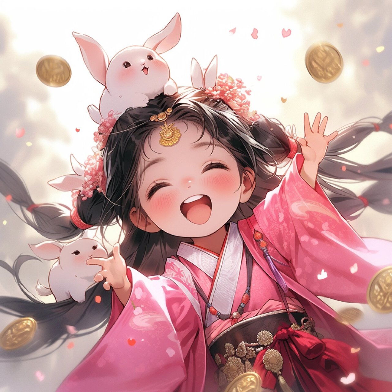 招财头像‖十二生肖-暴富女孩(2)