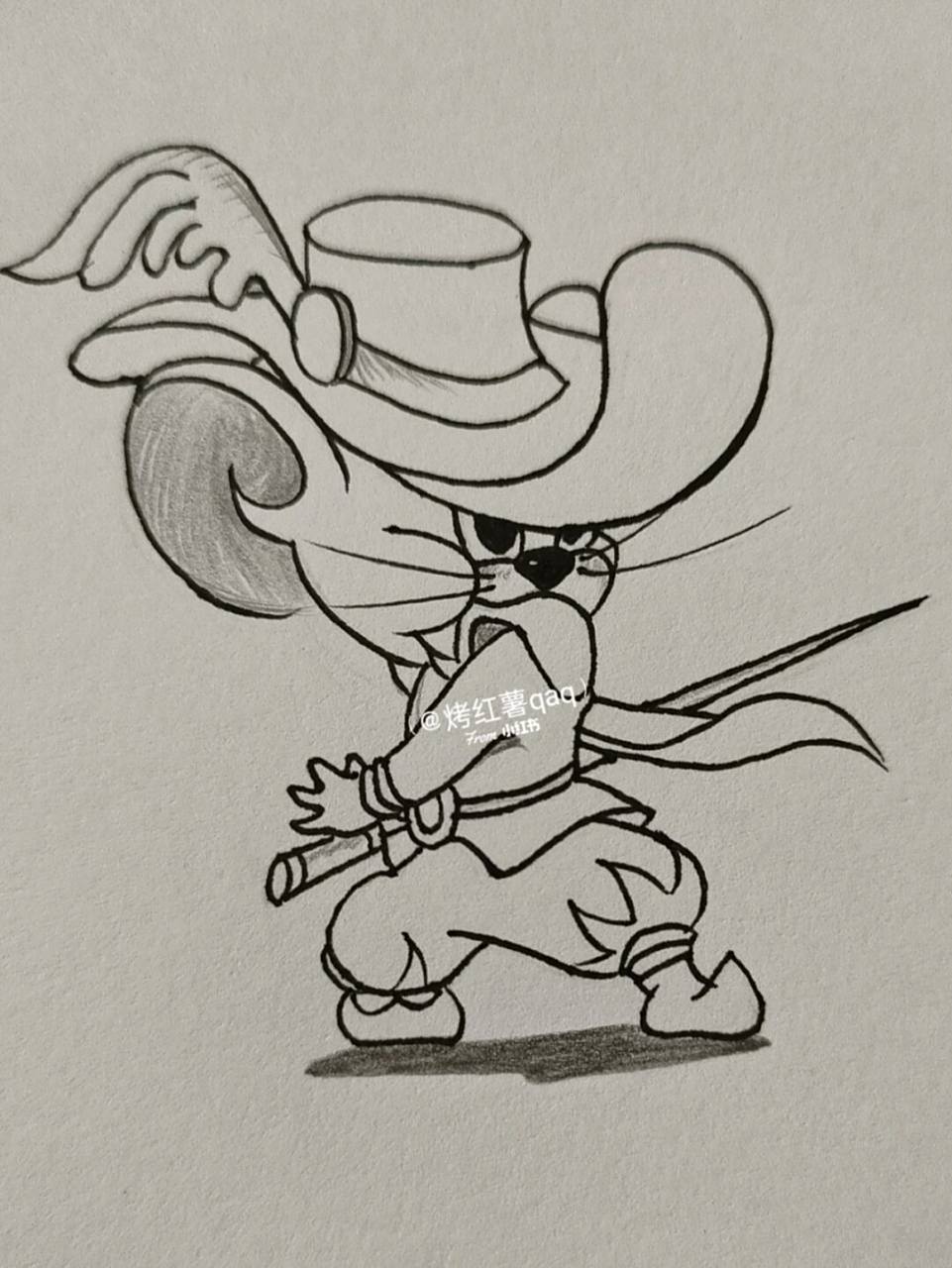 简笔画教程# #猫和老鼠##汤姆和杰瑞